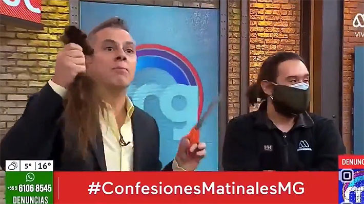 Чилийский телеведущий с ножницами напал на оператора в прямом эфире