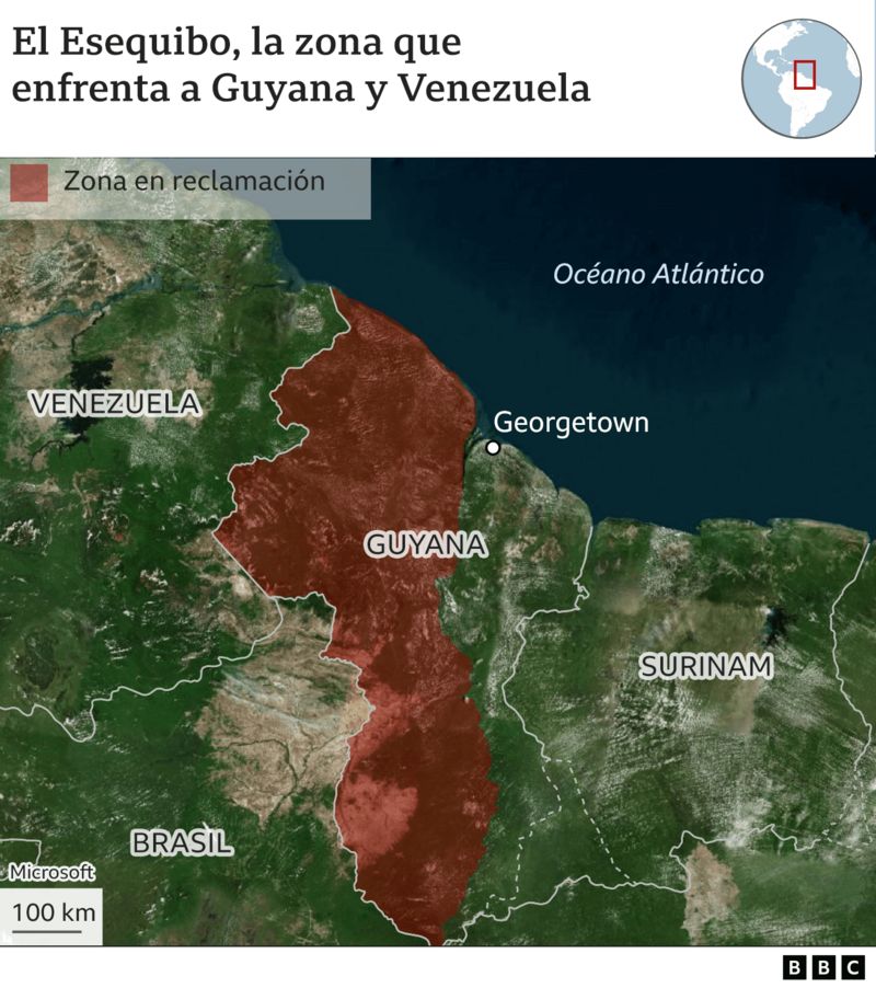 Венесуэла Гайана конфликт вокруг Эссекибо
