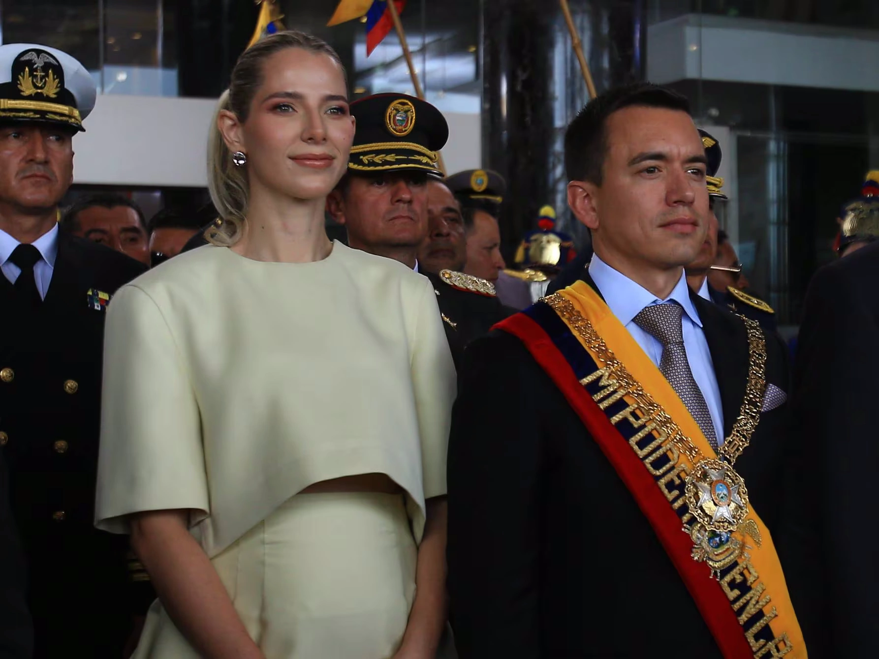 Президент Эквадора Даниэль Нобоа и его жена Лавиния Вальбонеси