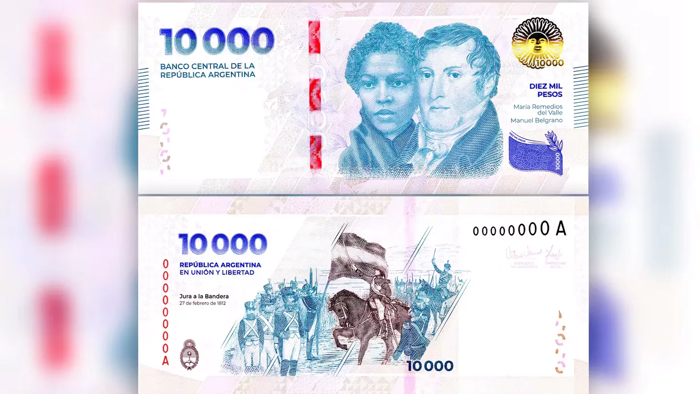Аргентина 10000 песо
