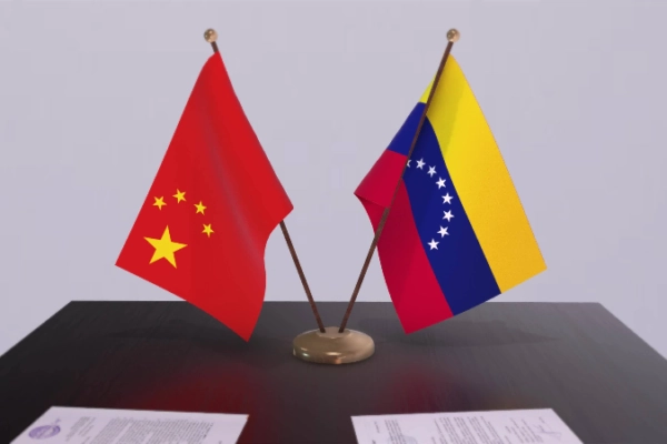 Китай Венесуэла флаги