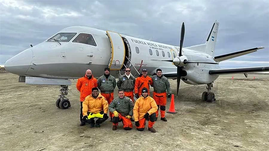 Saab 340 аргентинских ВВС совершил успешный полет в Антарктиду