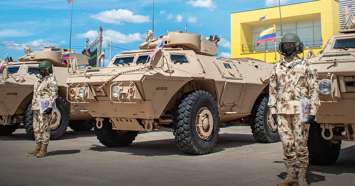 Колумбия получила американские бронемашиины